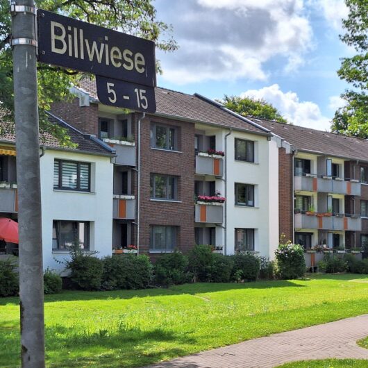 Mehrfamilienhäuser in der Billwiese in Hamburg Lohbrügge