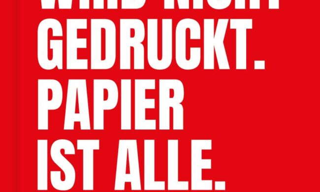 Buchcover von Carsten Gensing: Morgen wird nicht gedruckt. Papier ist alle. 75 Jahre Hamburger Morgenpost, Junius Verlag