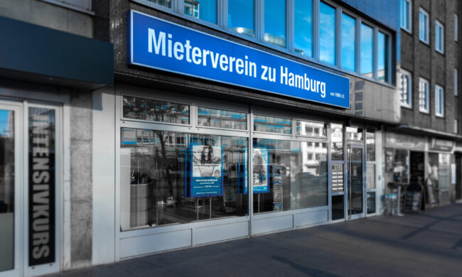 Außenansicht der Hauptgeschäftsstelle des Mietervereins zu Hamburg